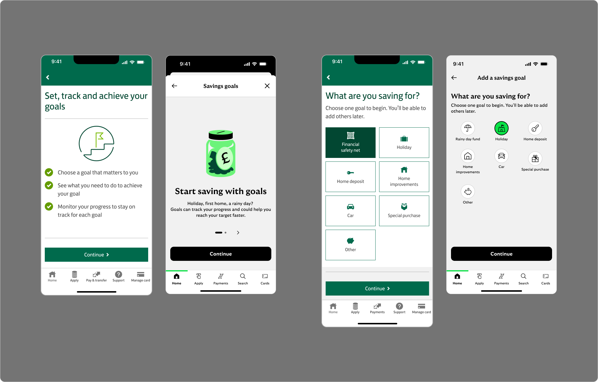 Goals 1.0 vs 2.0 — category selection